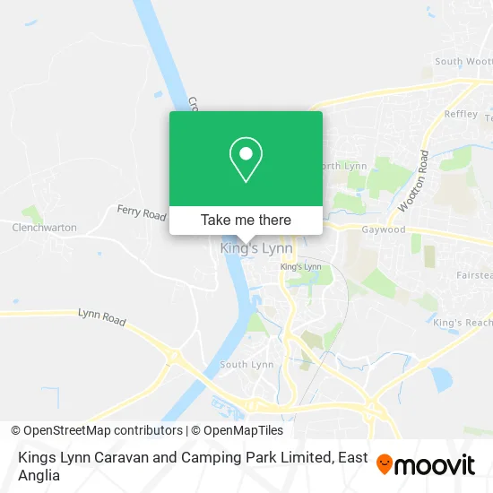 Kings Lynn Caravan and Camping Park Limited map