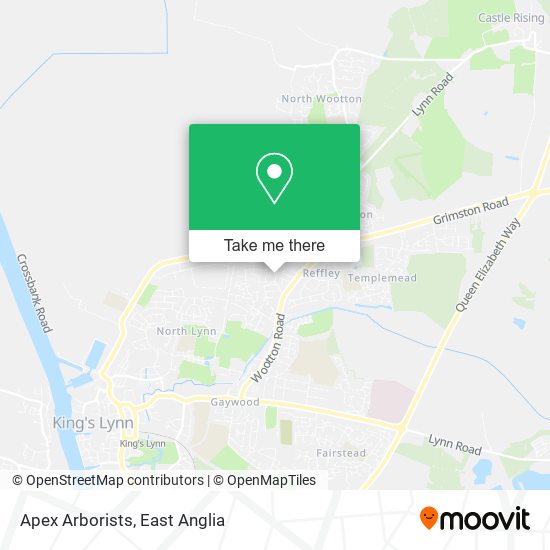 Apex Arborists map