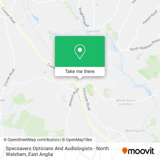 Specsavers Opticians And Audiologists - North Walsham map
