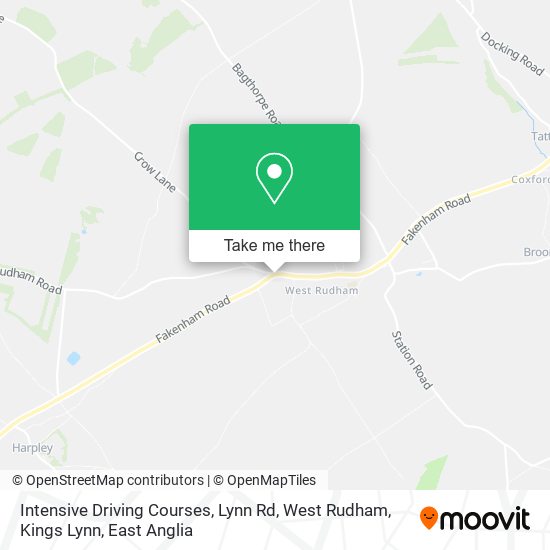 Intensive Driving Courses, Lynn Rd, West Rudham, Kings Lynn map