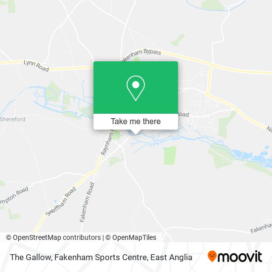 The Gallow, Fakenham Sports Centre map