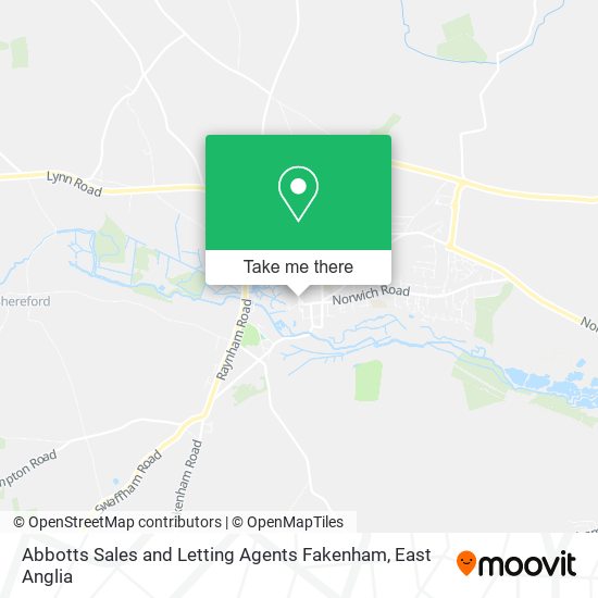 Abbotts Sales and Letting Agents Fakenham map