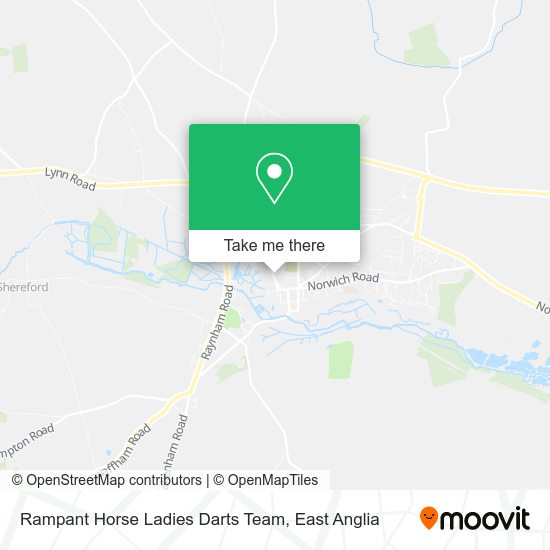 Rampant Horse Ladies Darts Team map