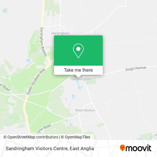 Sandringham Visitors Centre map