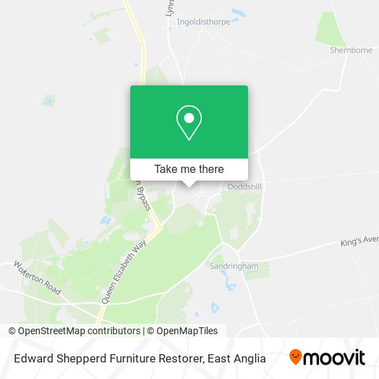 Edward Shepperd Furniture Restorer map