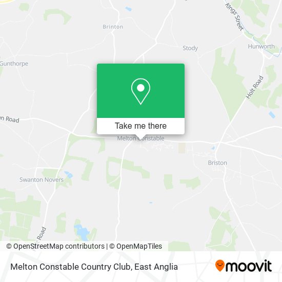 Melton Constable Country Club map