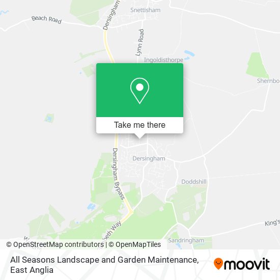 All Seasons Landscape and Garden Maintenance map