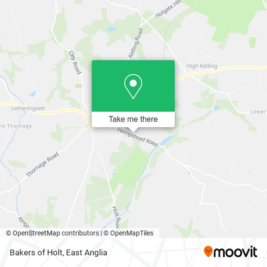 Bakers of Holt map