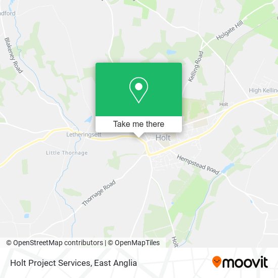 Holt Project Services map