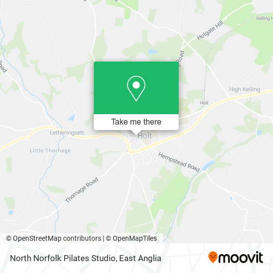 North Norfolk Pilates Studio map