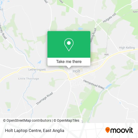 Holt Laptop Centre map