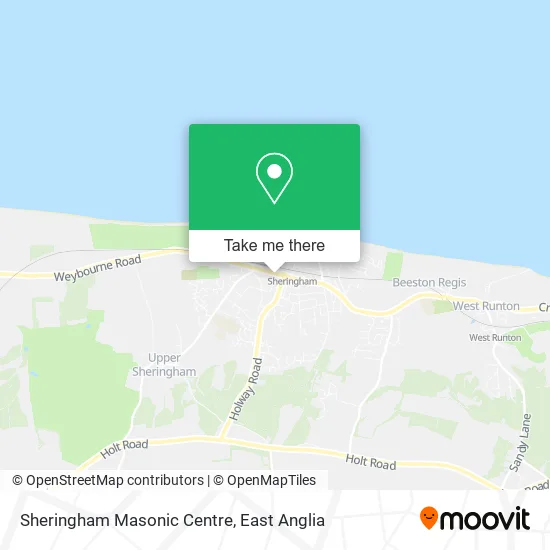 Sheringham Masonic Centre map
