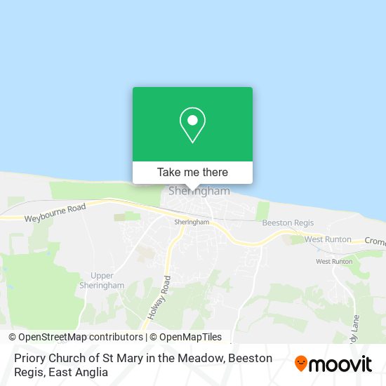 Priory Church of St Mary in the Meadow, Beeston Regis map