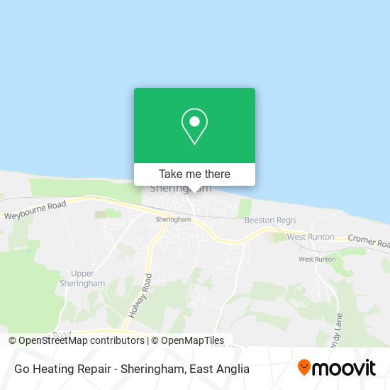 Go Heating Repair - Sheringham map