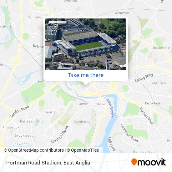 Portman Road Stadium map