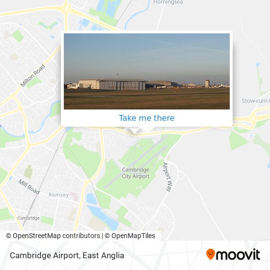 Cambridge Airport map