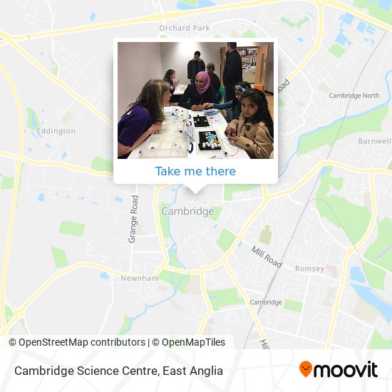 Cambridge Science Centre map