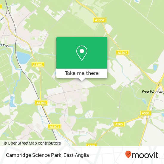 Cambridge Science Park map
