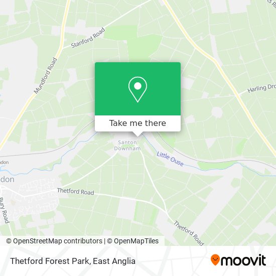 Thetford Forest Park map