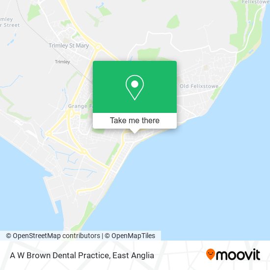 A W Brown Dental Practice map