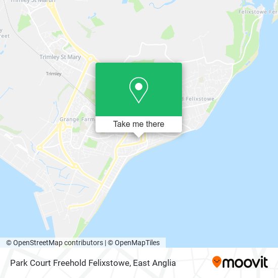 Park Court Freehold Felixstowe map