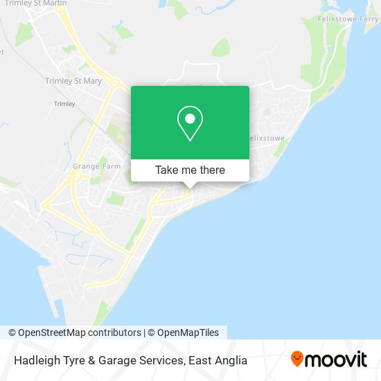 Hadleigh Tyre & Garage Services map