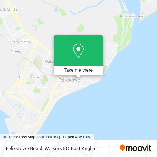 Felixstowe Beach Walkers FC map