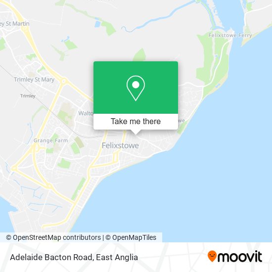 Adelaide Bacton Road map