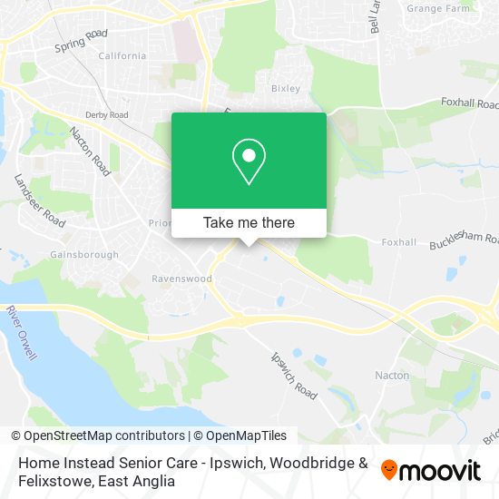 Home Instead Senior Care - Ipswich, Woodbridge & Felixstowe map
