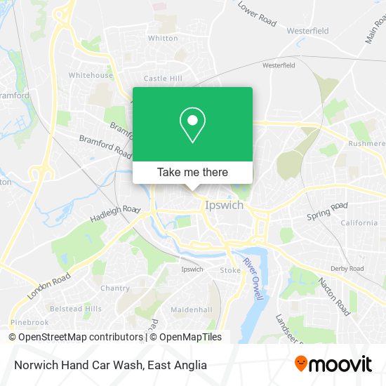 Norwich Hand Car Wash map