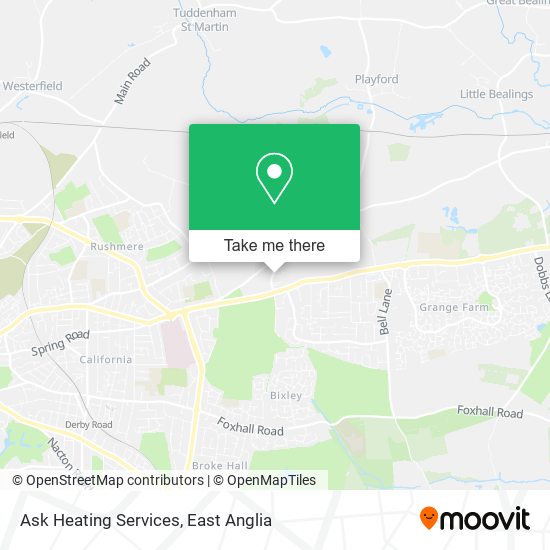 Ask Heating Services map