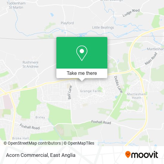 Acorn Commercial map