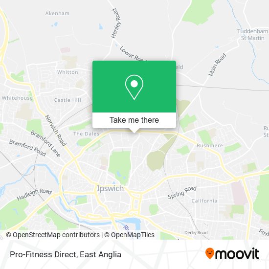 Pro-Fitness Direct map