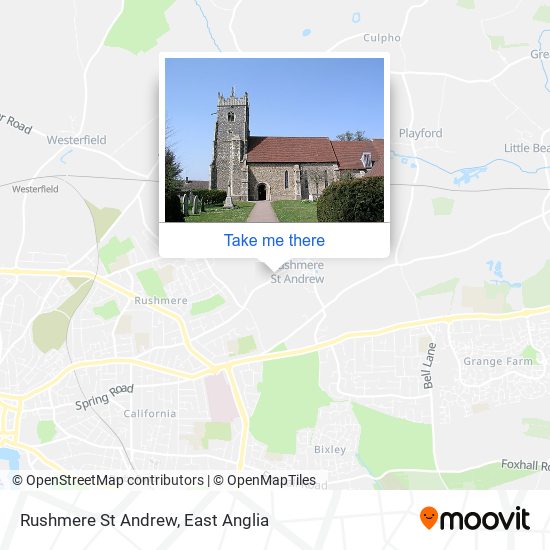 Rushmere St Andrew map