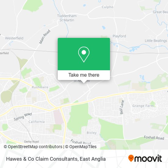 Hawes & Co Claim Consultants map