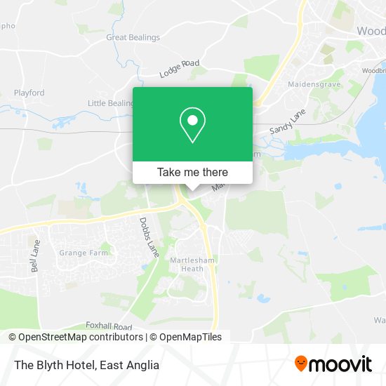 The Blyth Hotel map