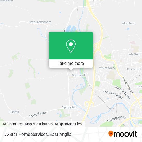 A-Star Home Services map