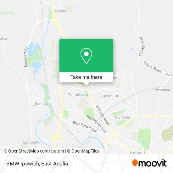 BMW Ipswich map