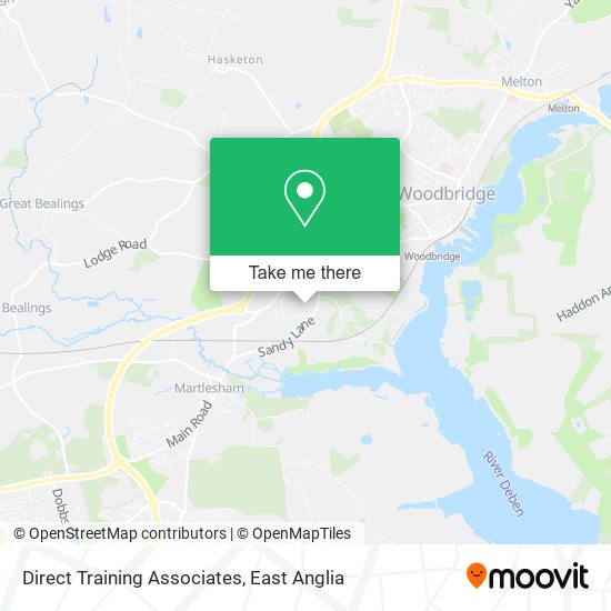 Direct Training Associates map
