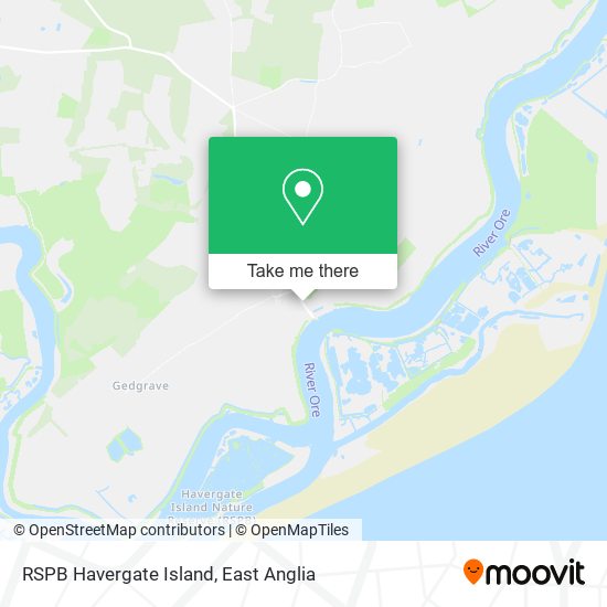 RSPB Havergate Island map