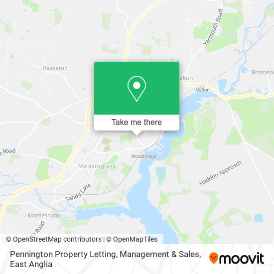 Pennington Property Letting, Management & Sales map