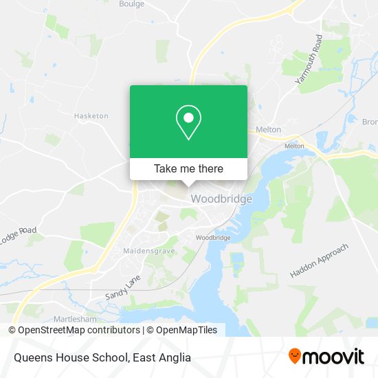 Queens House School map