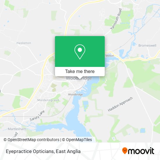 Eyepractice Opticians map