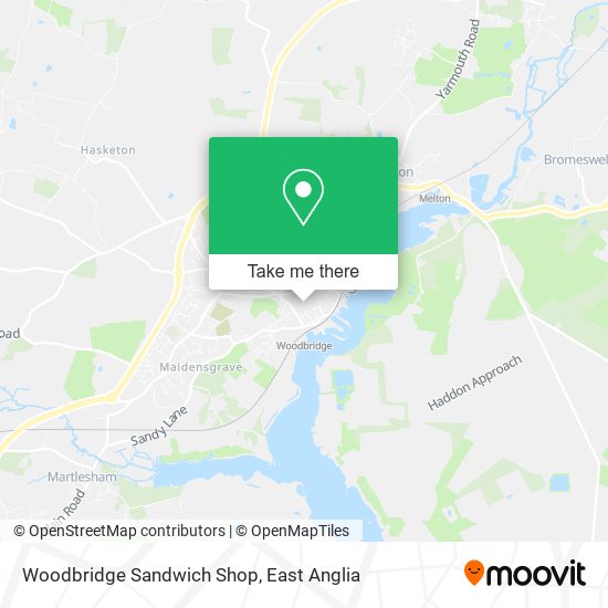 Woodbridge Sandwich Shop map