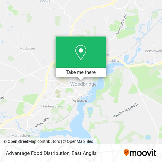 Advantage Food Distribution map