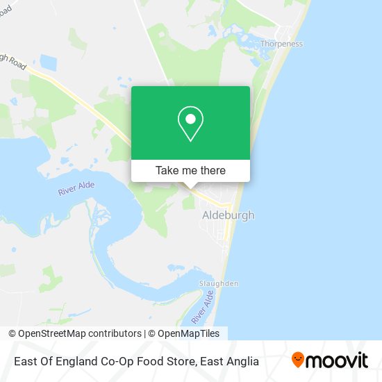 East Of England Co-Op Food Store map