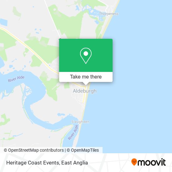 Heritage Coast Events map