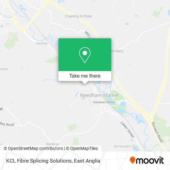 KCL Fibre Splicing Solutions map