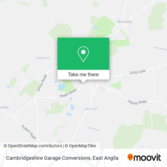 Cambridgeshire Garage Conversions map