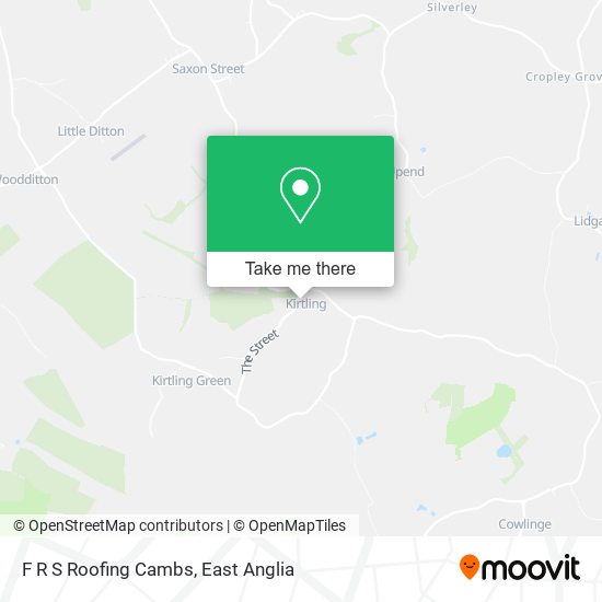 F R S Roofing Cambs map